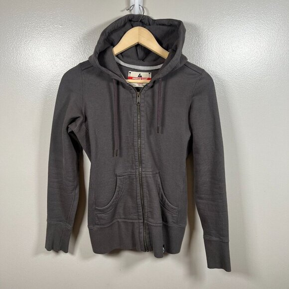 American Giant Classic Full Zip Hoodie Womens Size XS Brown Heavyweight Lounge - Picture 1 of 12